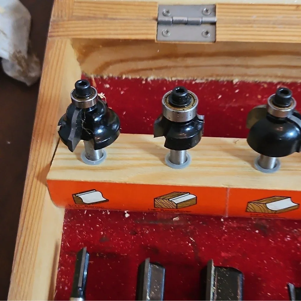 Woodworking Edge Profile Router Bit Set Roman Ogee Roundover Cove Straight